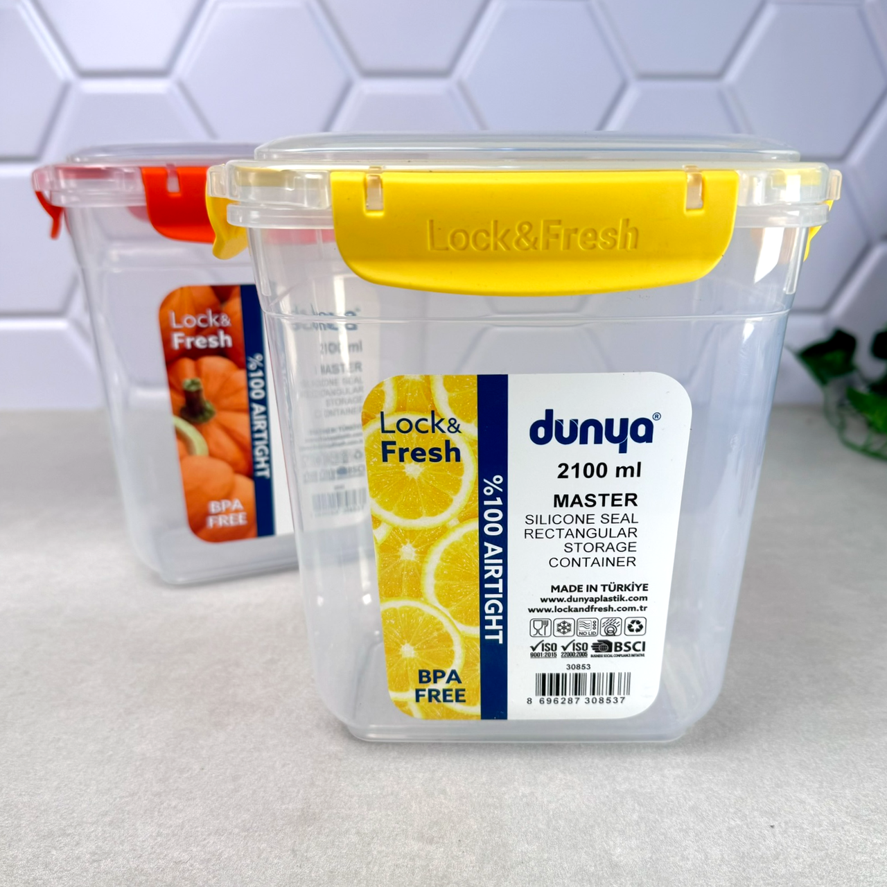 Високий харчовий контейнер 2.1л 30853 Dunya