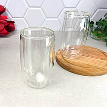 Набір високих стаканів з подвійним дном 380 мл 2 шт Ardesto (AR2638B), фото 5