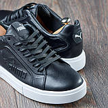 Кеди чорні з білою підошвою під джинси, осінні кеди демісезонні *0401 Кед ч/б p*, фото 7