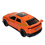 Машинка Lamborghini Urus іграшка моделька металева колекційна 15 см Помаранчевий (60654), фото 6