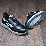 Reebok чорні зимові шкіряні кросівки на хутрі, чоловічі кросівки з хутром *R-16*, фото 7