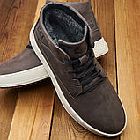 Caterpillar Черевики чоловічі коричневі шкіряні Високі зимові класичні на натуральному хутрі *251-кор*, фото 6