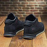 Спортивні зимові чоловічі шкіряні кросівки низькі утеплені на хутрі *101 ч*, фото 8