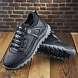 Чоловічі спортивні шкіряні зимові чорні кросівки низькі merrell з хутром *М-7 чорн.бот*, фото 4