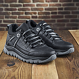 Чоловічі спортивні шкіряні зимові чорні кросівки низькі merrell з хутром *М-7 чорн.бот*, фото 5