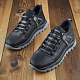 Чоловічі спортивні шкіряні зимові чорні кросівки низькі merrell з хутром *М-7 чорн.бот*, фото 7