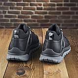 Чоловічі спортивні шкіряні зимові чорні кросівки низькі merrell з хутром *М-7 чорн.бот*, фото 9