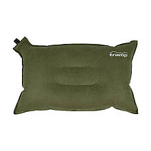 Подушка самонадувна компактна Tramp Comfort 50х31x8,5 см, оливковий в чохлі