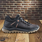 Чоловічі спортивні шкіряні зимові коричневі кросівки низькі merrell з хутром *М-7 кор.бот*, фото 2