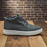 Чоловічі шкіряні хутряні черевики на хутрі високі на зиму для чоловіків на товстій підошві *425-ол*, фото 3