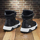 Чорні шкіряні чоловічі черевики високі на товстій підошві, Зимові спортивні черевики натуральна шкіра *NF б/ч*, фото 7