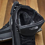 Чорні шкіряні чоловічі черевики високі на товстій підошві *NF ret чорн нуб*, фото 2