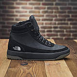 Чорні шкіряні чоловічі черевики високі на товстій підошві *NF ret чорн нуб*, фото 5