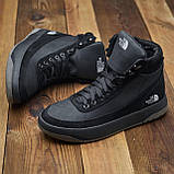 Чорні шкіряні чоловічі черевики високі на товстій підошві *NF ret чорн нуб*, фото 6