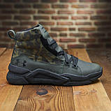 Хакі черевики чоловічі зимові на хутрі на високій підошві, Високі утеплені черевики *76 U*, фото 7