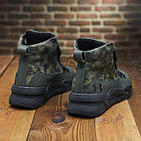 Хакі черевики чоловічі зимові на хутрі на високій підошві, Високі утеплені черевики *76 U*, фото 8