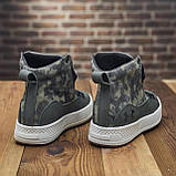 Хакі черевики чоловічі зимові на хутрі на високій підошві, Високі утеплені черевики *U-76 зел/тинк*, фото 8