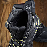 Чорні шкіряні черевики чоловічі, Високі утеплені зимові черевики на товстій підошві *126/1*, фото 2