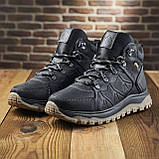 Чорні шкіряні черевики чоловічі, Високі утеплені зимові черевики на товстій підошві *140/1*, фото 3