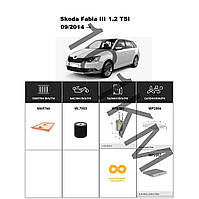 Комплект фільтрів Skoda Fabia III 1.2 TSI (2014-) WIX