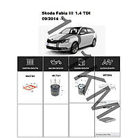 Комплект фільтрів Skoda Fabia III 1.4 TDI (2014-) WIX