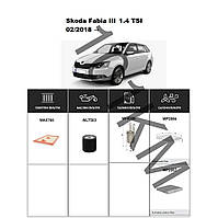 Комплект фільтрів Skoda Fabia III 1.4 TSI (2018-) WIX