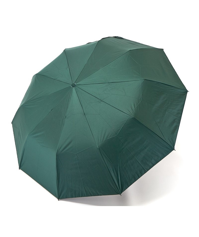 Парасолька жіноча Bellissimo №M639 напівавтомат на 10 спиць з квітами під куполом Темно-зелений, фото 1