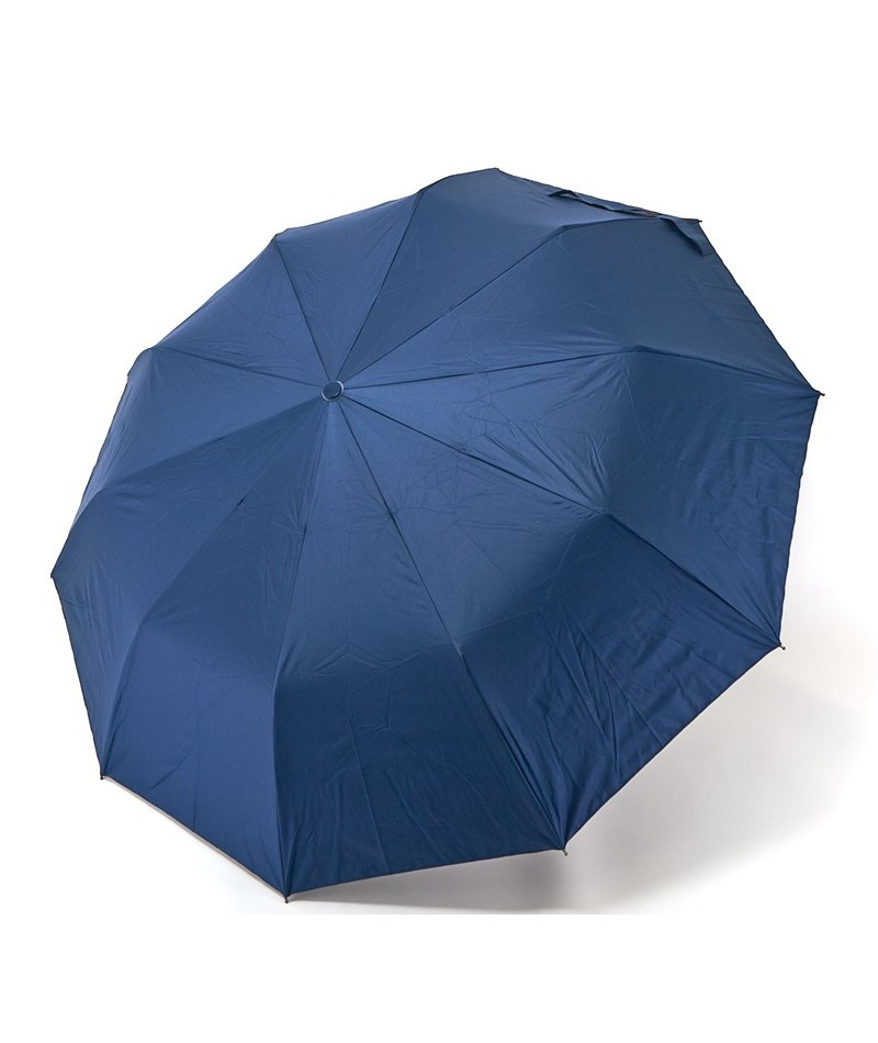 Парасолька жіноча Bellissimo №M639 напівавтомат на 10 спиць з квітами під куполом Темно-синій, фото 1