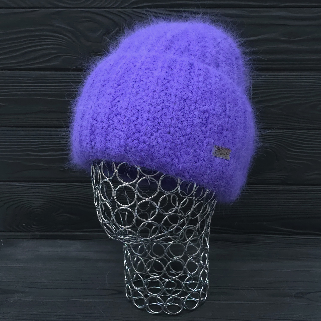 Шапка жіноча зимова (ангора) на флісі Odyssey 56-59 см Аметист 14352, фото 1