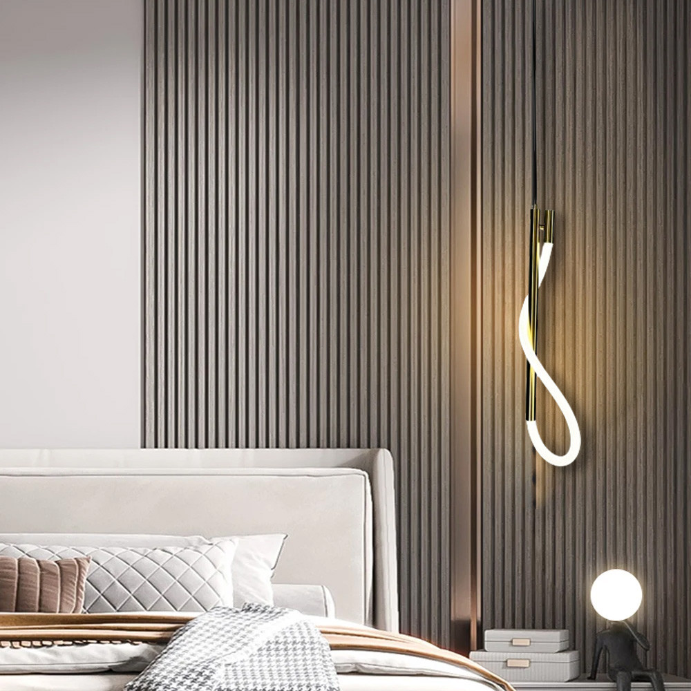 Латунний підвіс із гнучкою LED-стрічкою в корпусі 60 см | Line F | Арт. CU22/600 AB, фото 1