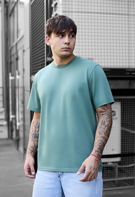 Футболка бірюзового кольору Staff turquoise basic, фото 1