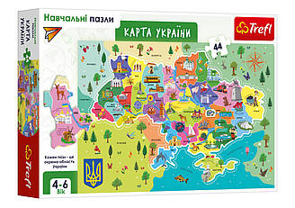 Пазли навчальні -"Карта України" для дітей /Trefl