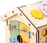 Дитяча розвивальна іграшка Бізікуб MD 0838 Бізіборд дерев'яний, фото 3