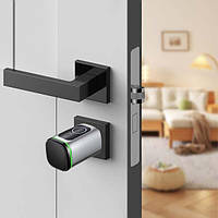 Розумний дверний замок Cncest з 4 способами розблокування, білий, IP53, 100 відбитків, Bluetooth, для дверей 35-45 мм