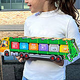 Сортер Сміттєвоз "Сортування сміття" , дерево, Ань-янь 38*10*8см., (ПСФ129), фото 8