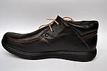 Шкіряні зимові чоловічі черевики мокасини натуральні Rosso Avangard. Basemokas чорні, фото 4