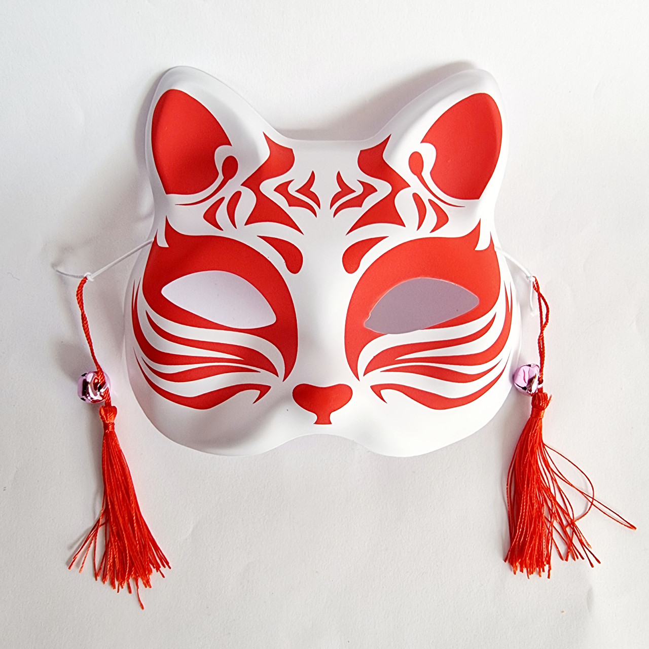 Маска Кіцуне Японської Лисиці Kitsune червона 3, 18х17 см