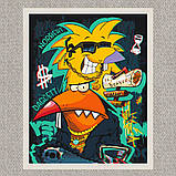 Картина за номерами Герої кіно. Злюки бобри (Круті бобри) 40*50 см Орігамі LW 3092, фото 7