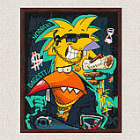 Картина за номерами Герої кіно. Злюки бобри (Круті бобри) 40*50 см Орігамі LW 3092, фото 9