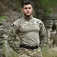 Боевая рубашка мультикам HAN WILD. Тактическая боевая рубашка мультикам ЗСУ. Убакс мультикам.