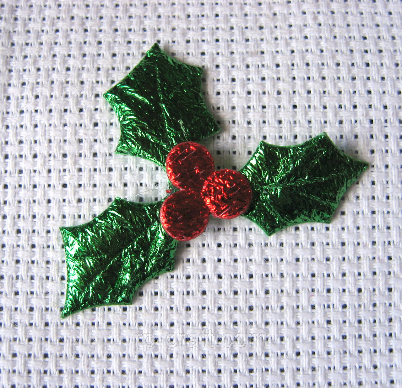 Аплікація із тканини. Трилисник, 35х40 мм, фото 1