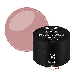 Кольоровий гель для моделювання нігтів Mia-M Professional Color Gel №3 тілесно-рожевий, 15 мл