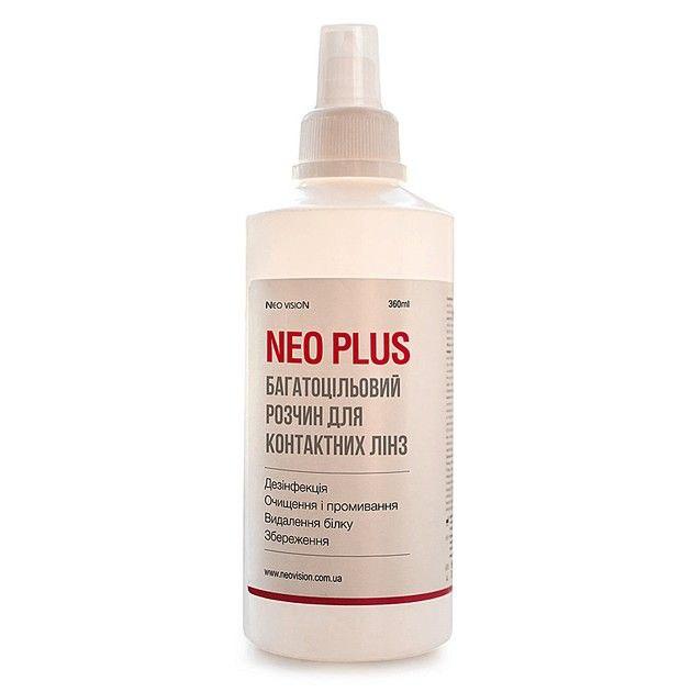 Розчин для контактних лінз Neo Vision Neo Plus 360 ml Засіб для чищення лінз