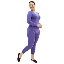 Термобілизна жіноча. Комплект. Єврозима, без флісу. Бузкове., фото 4