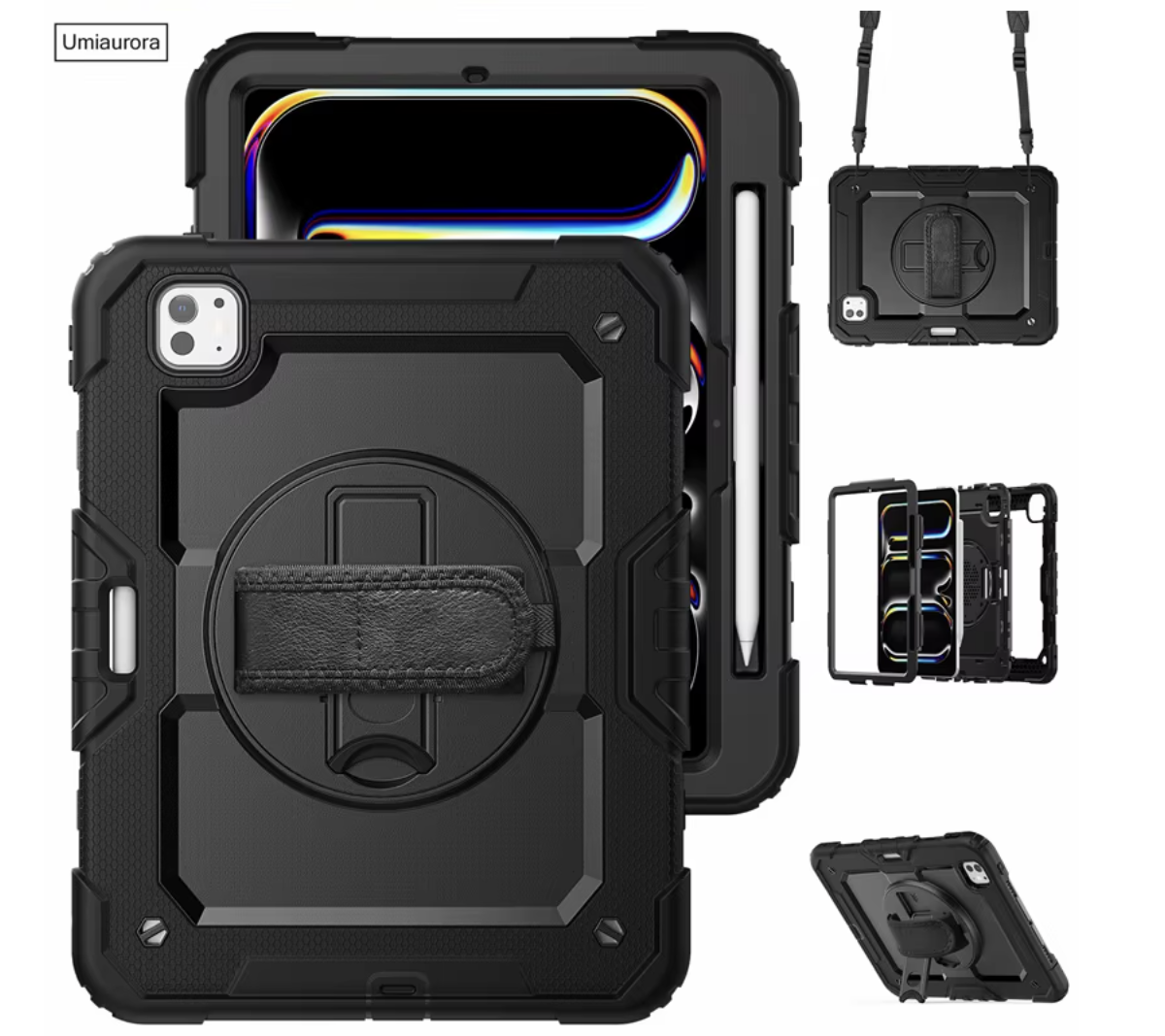 PC + TPU чохол Armor Cover Tablet на iPad Pro 13 (2024) / чорний