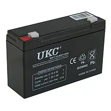 Акумулятор герметичний кислотно-свинцевий BATTERY 6V 12A UKC