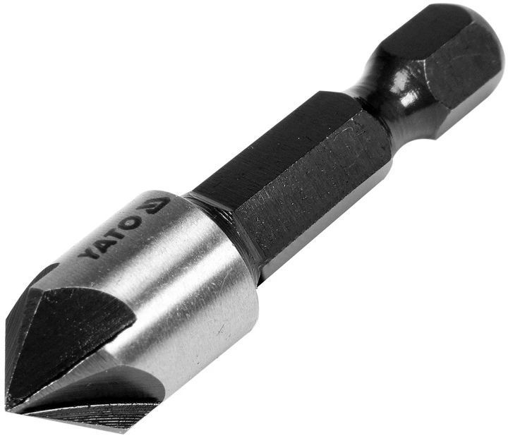 Зенкер конічний по металу HSS d:10.4mm, 40mm HEX-1/4 YATO