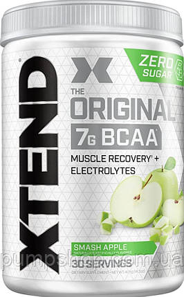(термін 7,24) Амінокислоти BCAA Scivation Xtend BCAAs Original 420 г (30 порц.) (зелене яблуко), фото 1