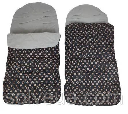 Теплий конверт на флісі LV Brown Baby Go для коляски та санок 1000085 solve
