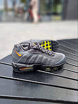 Чоловічі Кросівки Nike Air Max 95 Grey Yellow / Найк Аїр Макс 95 Сірі з Жовтим, фото 5